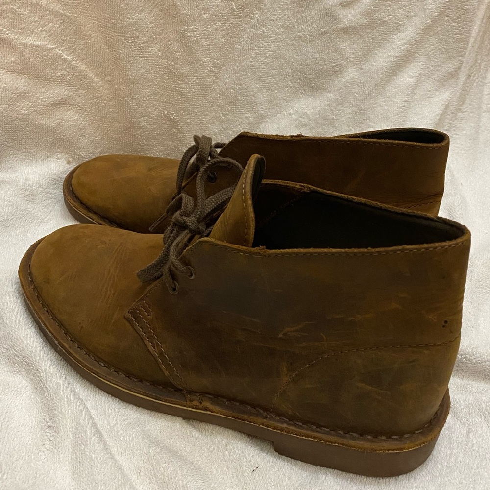 Clarks Leather Desert Boots